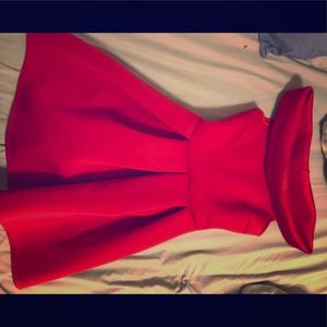 Stunning off the shoulder red dress